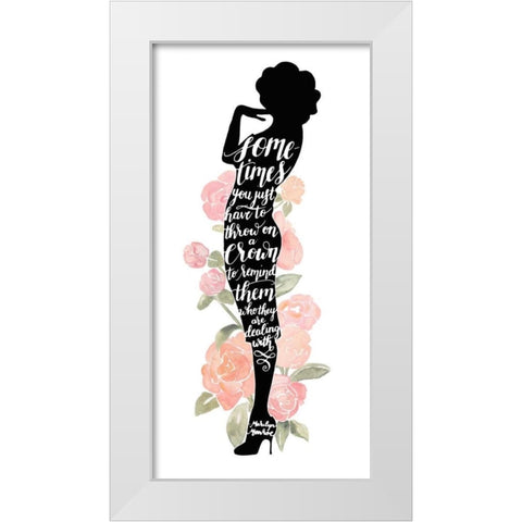 Iconic Woman I White Modern Wood Framed Art Print by Popp, Grace