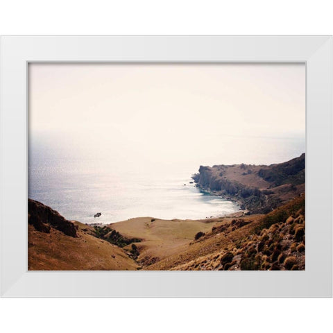 Crete Cove I White Modern Wood Framed Art Print by Coomes, Sylvia