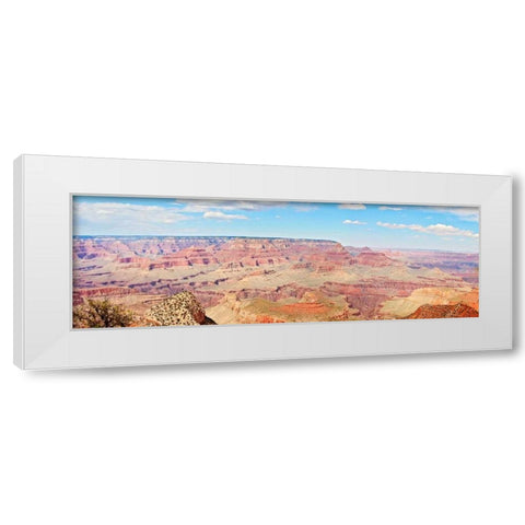 Grand Canyon Panorama I White Modern Wood Framed Art Print by Coomes, Sylvia