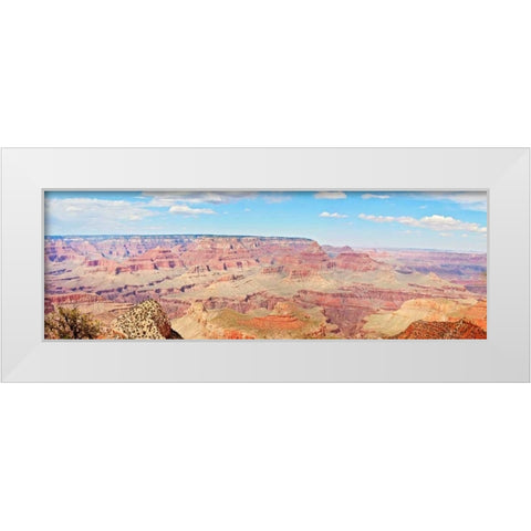 Grand Canyon Panorama I White Modern Wood Framed Art Print by Coomes, Sylvia