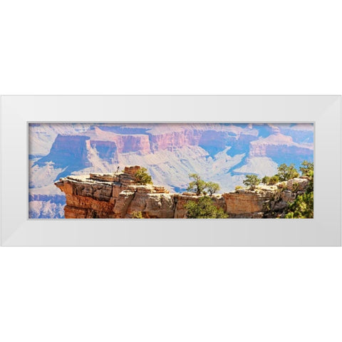Grand Canyon Panorama III White Modern Wood Framed Art Print by Coomes, Sylvia