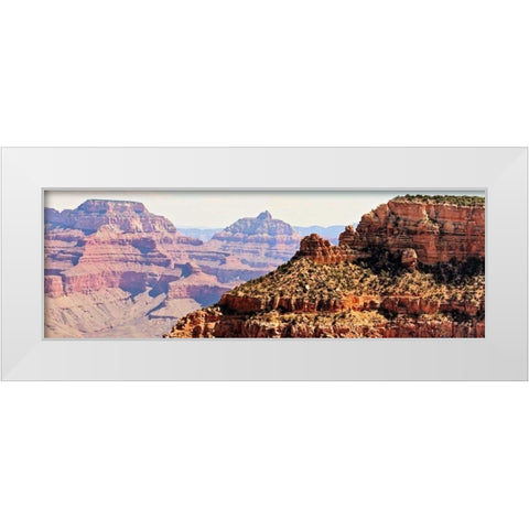 Grand Canyon Panorama V White Modern Wood Framed Art Print by Coomes, Sylvia