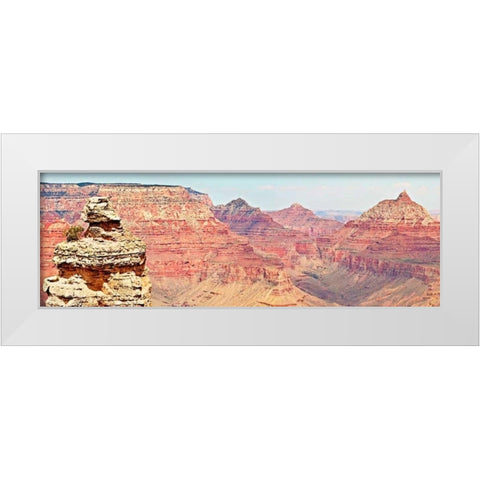 Grand Canyon Panorama VI White Modern Wood Framed Art Print by Coomes, Sylvia