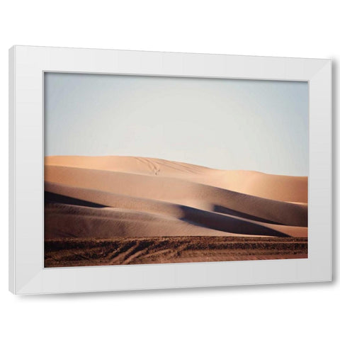 Sand Dunes I White Modern Wood Framed Art Print by Coomes, Sylvia