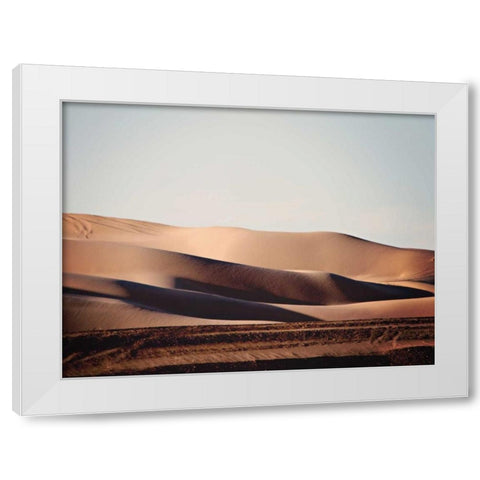 Sand Dunes II White Modern Wood Framed Art Print by Coomes, Sylvia