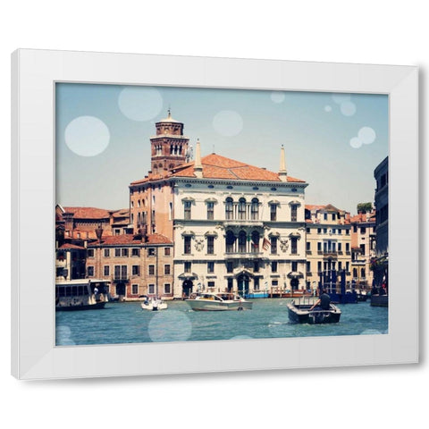 Venice Bokeh IV White Modern Wood Framed Art Print by Coomes, Sylvia
