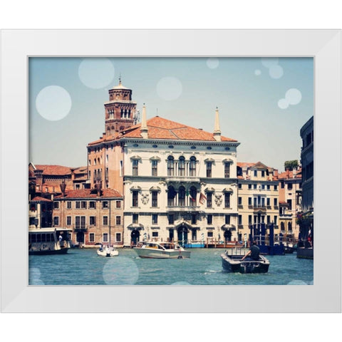 Venice Bokeh IV White Modern Wood Framed Art Print by Coomes, Sylvia
