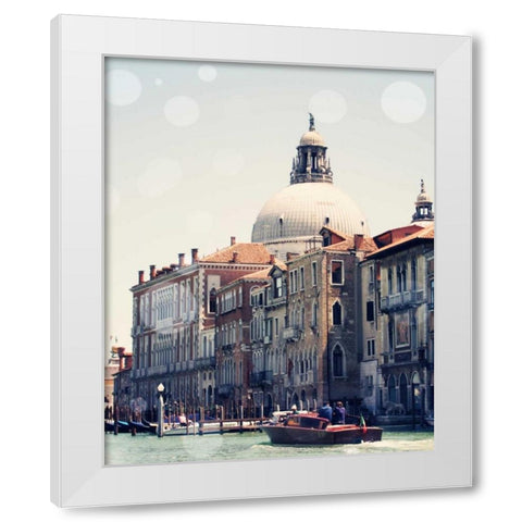 Venice Bokeh V White Modern Wood Framed Art Print by Coomes, Sylvia