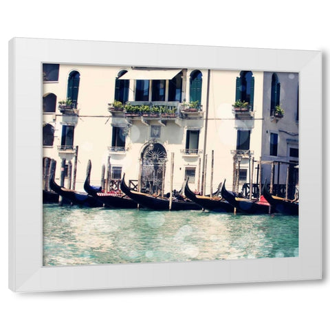 Venice Bokeh VI White Modern Wood Framed Art Print by Coomes, Sylvia