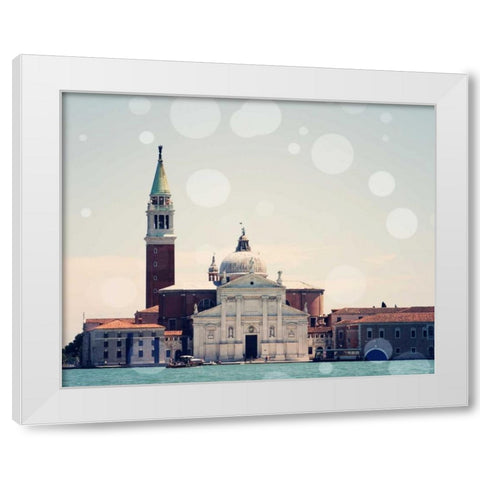 Venice Bokeh VIII White Modern Wood Framed Art Print by Coomes, Sylvia