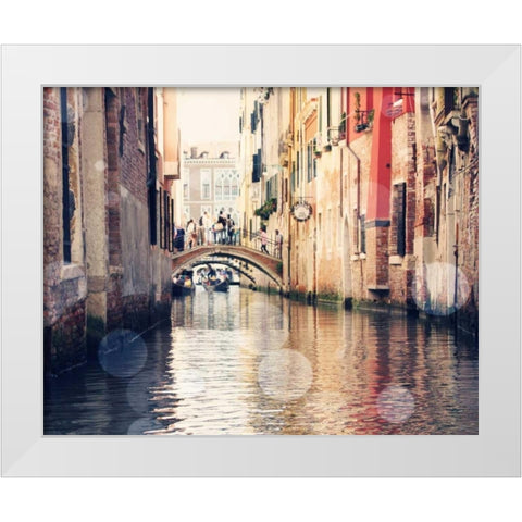 Venice Bokeh XIV White Modern Wood Framed Art Print by Coomes, Sylvia