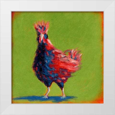 Proud Red I White Modern Wood Framed Art Print by Young, Carol