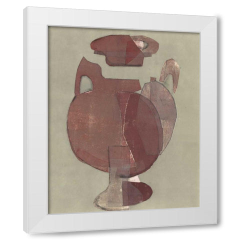 Abstract Vessel I White Modern Wood Framed Art Print by Delamater, Rob