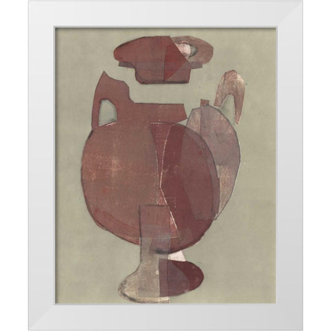Abstract Vessel I White Modern Wood Framed Art Print by Delamater, Rob