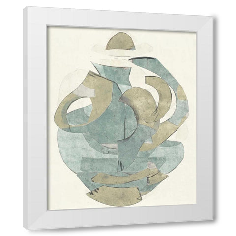 Abstract Vessel III White Modern Wood Framed Art Print by Delamater, Rob