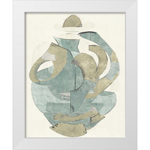 Abstract Vessel III White Modern Wood Framed Art Print by Delamater, Rob