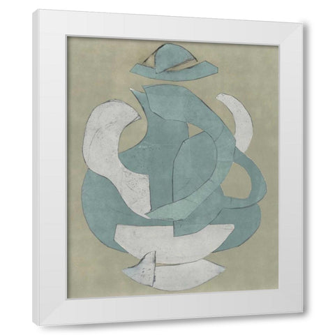 Abstract Vessel IV White Modern Wood Framed Art Print by Delamater, Rob