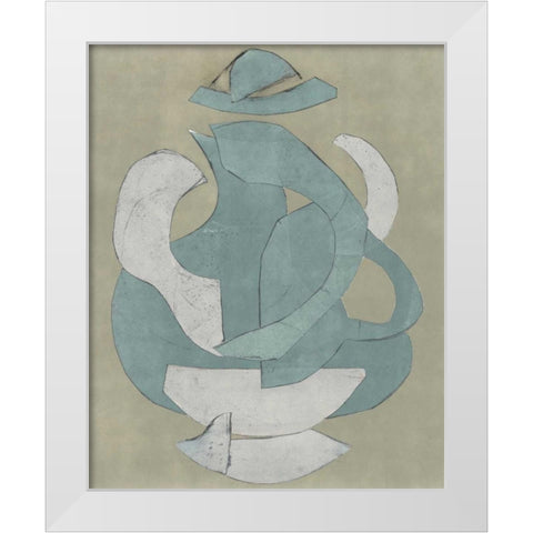 Abstract Vessel IV White Modern Wood Framed Art Print by Delamater, Rob