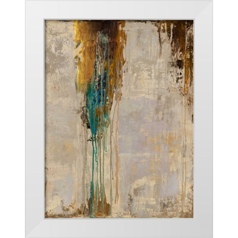 Infinite Time II White Modern Wood Framed Art Print by joy, Julie