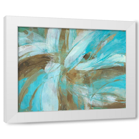 Freedom Flow II White Modern Wood Framed Art Print by joy, Julie