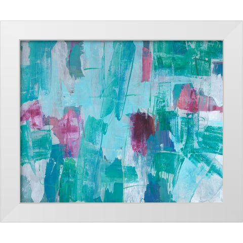 Our Dance II White Modern Wood Framed Art Print by joy, Julie