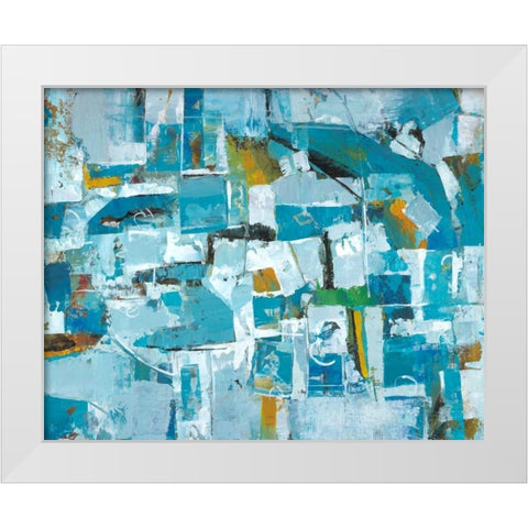 Our Dance III White Modern Wood Framed Art Print by joy, Julie
