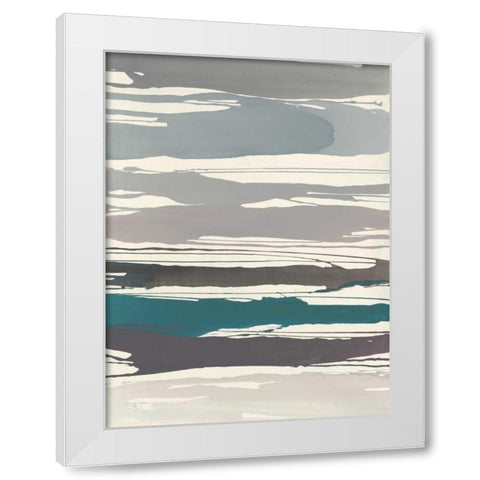 Watching for Sea and Sky  White Modern Wood Framed Art Print by Delamater, Rob