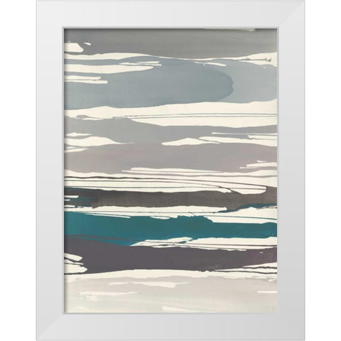 Watching for Sea and Sky  White Modern Wood Framed Art Print by Delamater, Rob