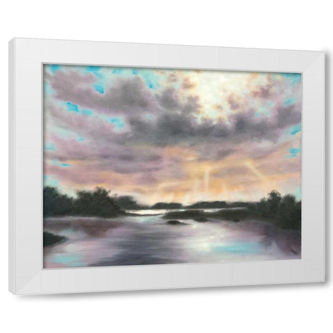 Dreams Dawning White Modern Wood Framed Art Print by Quin, Marabeth