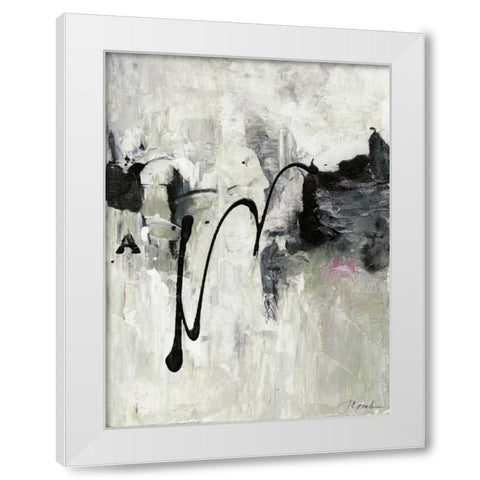 Magic Energy I White Modern Wood Framed Art Print by Combs, Joyce