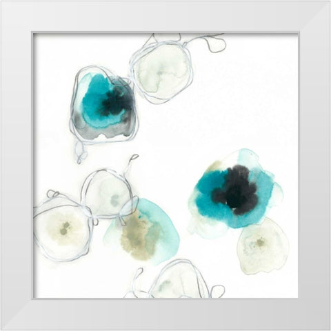 Microcosm III White Modern Wood Framed Art Print by Vess, June Erica