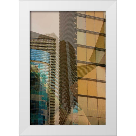 Double Take II White Modern Wood Framed Art Print by Perkins, Greg