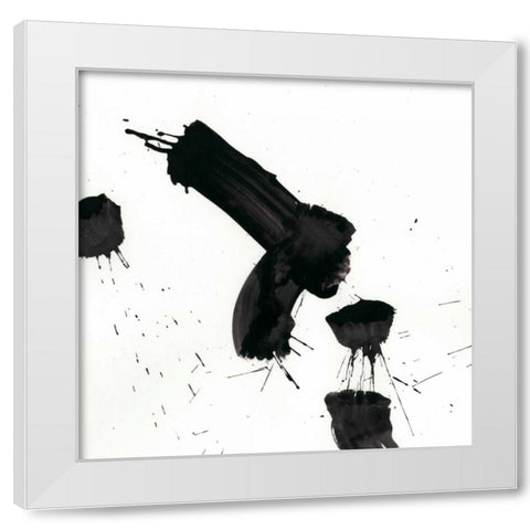 Monochrome Gestures IV White Modern Wood Framed Art Print by Vess, June Erica