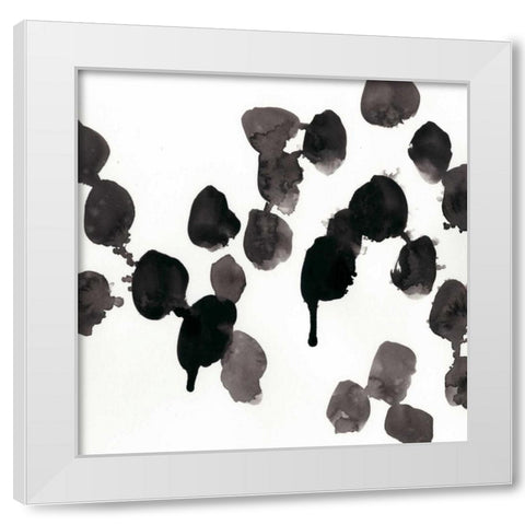 Monochrome Gestures VII White Modern Wood Framed Art Print by Vess, June Erica