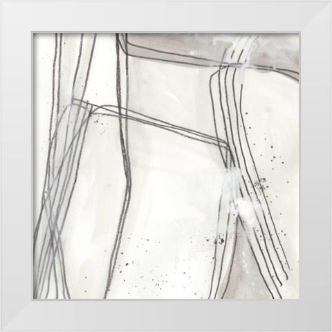 Abstract Logic II White Modern Wood Framed Art Print by Vess, June Erica