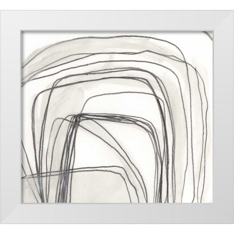 Abstract Logic III White Modern Wood Framed Art Print by Vess, June Erica
