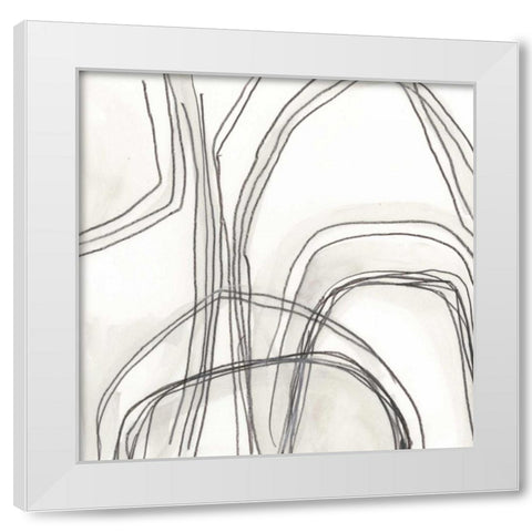 Abstract Logic IV White Modern Wood Framed Art Print by Vess, June Erica