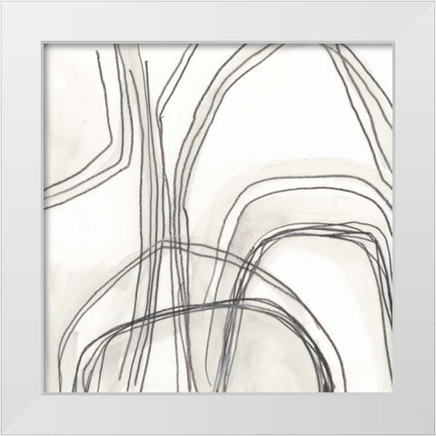Abstract Logic IV White Modern Wood Framed Art Print by Vess, June Erica