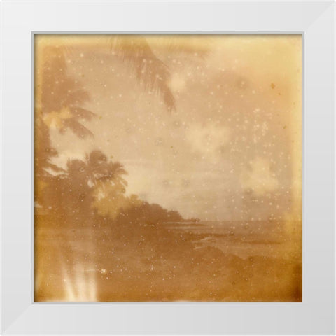 Halia Aloha VI White Modern Wood Framed Art Print by Johnson, Jason