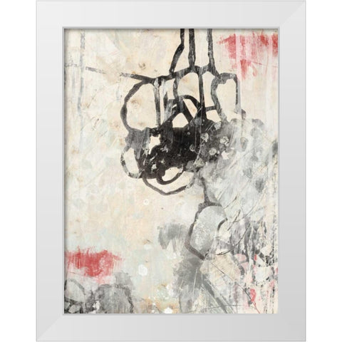 Surface Tension I White Modern Wood Framed Art Print by Vess, June Erica