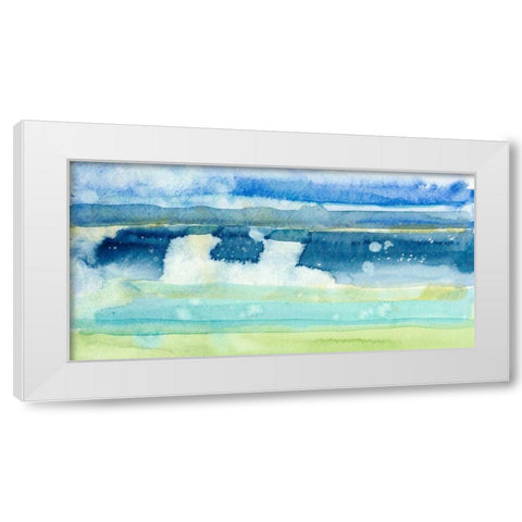 Gulf Shore I White Modern Wood Framed Art Print by Ludwig, Alicia