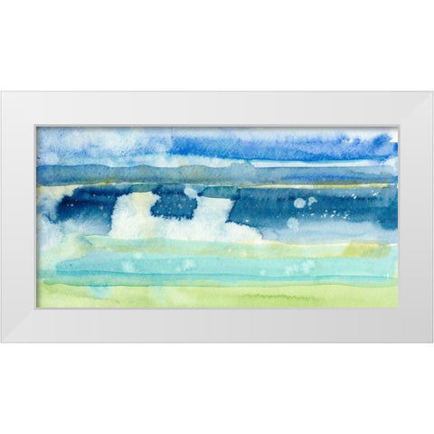 Gulf Shore I White Modern Wood Framed Art Print by Ludwig, Alicia