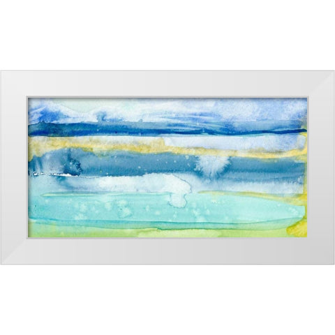 Gulf Shore II White Modern Wood Framed Art Print by Ludwig, Alicia