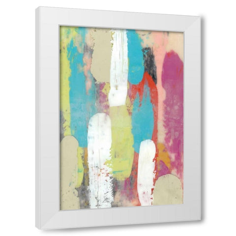 Swatch Layers I White Modern Wood Framed Art Print by Goldberger, Jennifer