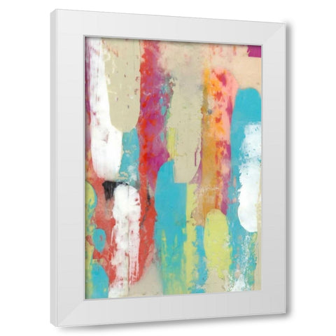 Swatch Layers II White Modern Wood Framed Art Print by Goldberger, Jennifer