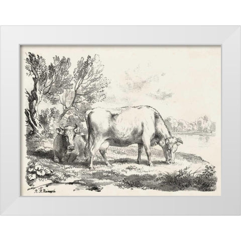 Rural Charms III White Modern Wood Framed Art Print by Unknown