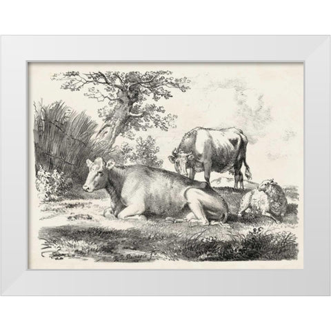 Rural Charms IV White Modern Wood Framed Art Print by Unknown