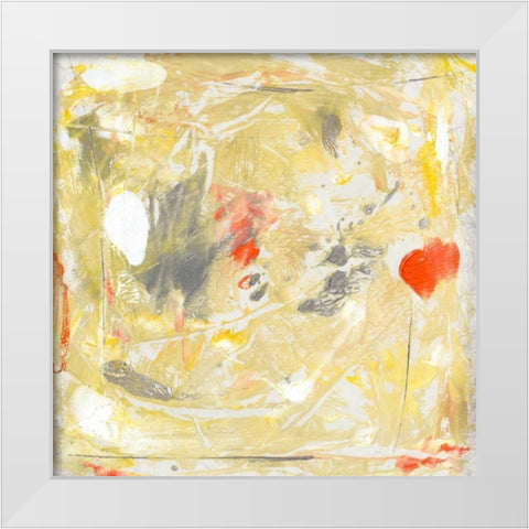 Lemon Jostle II White Modern Wood Framed Art Print by OToole, Tim