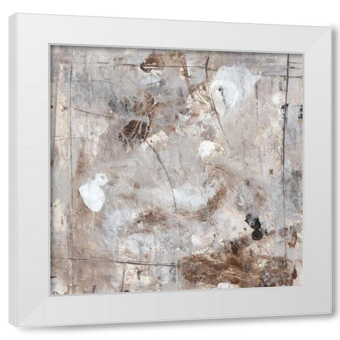 Neutral Jostle II White Modern Wood Framed Art Print by OToole, Tim