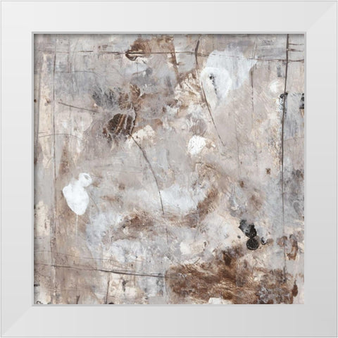 Neutral Jostle II White Modern Wood Framed Art Print by OToole, Tim